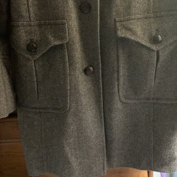 Womens car coat tweed material - Picture 3 of 8